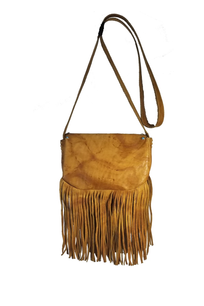 (image for) Stone Southwestern Medium Size Leather Cross Body Shoulder Bag